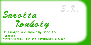 sarolta konkoly business card